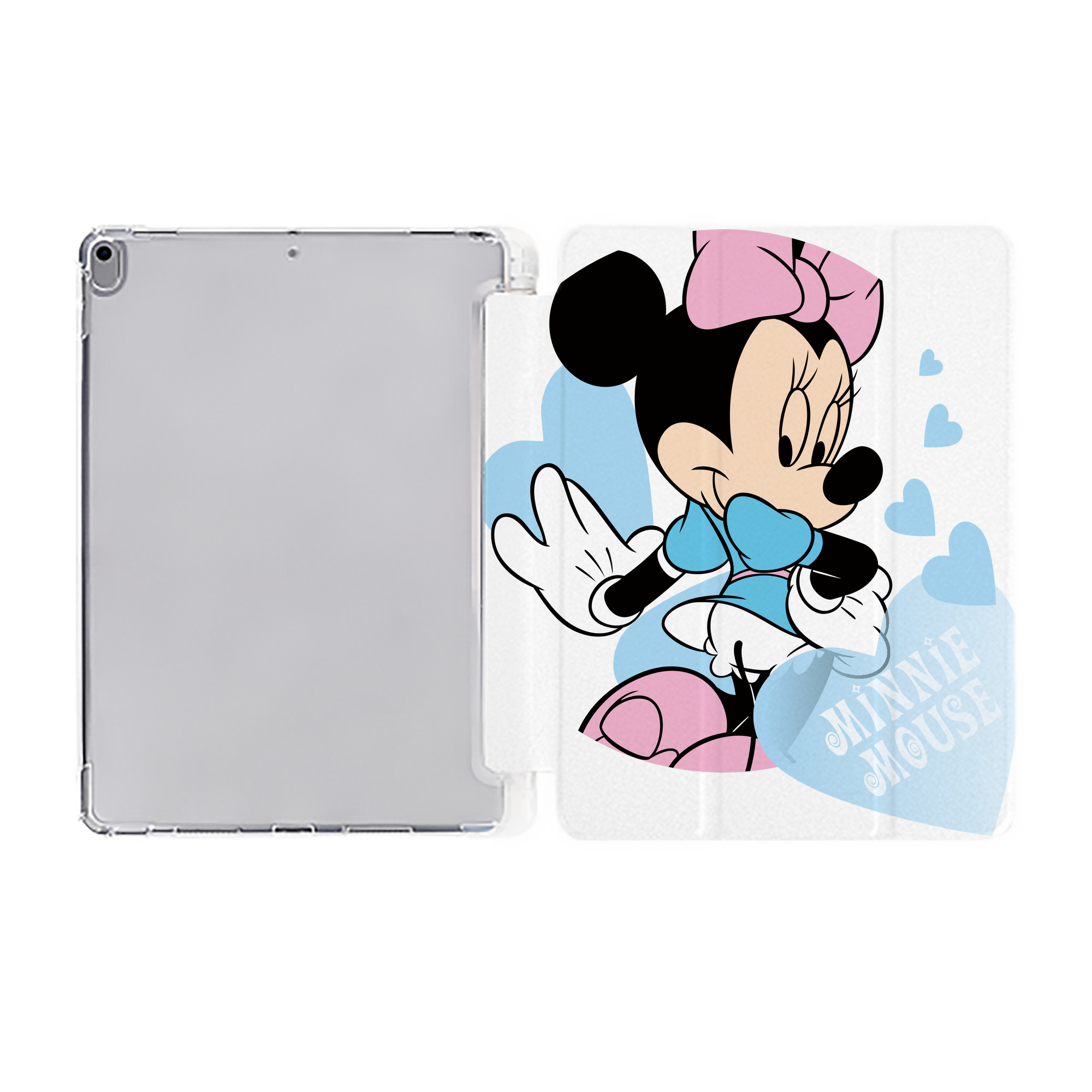 ミッキーマウス Mickey Mouse IPad ケース ペン収納付き 三つ折りスタンド PUレザー×シリコン 対応機種9.5/10.5/10.9インチ